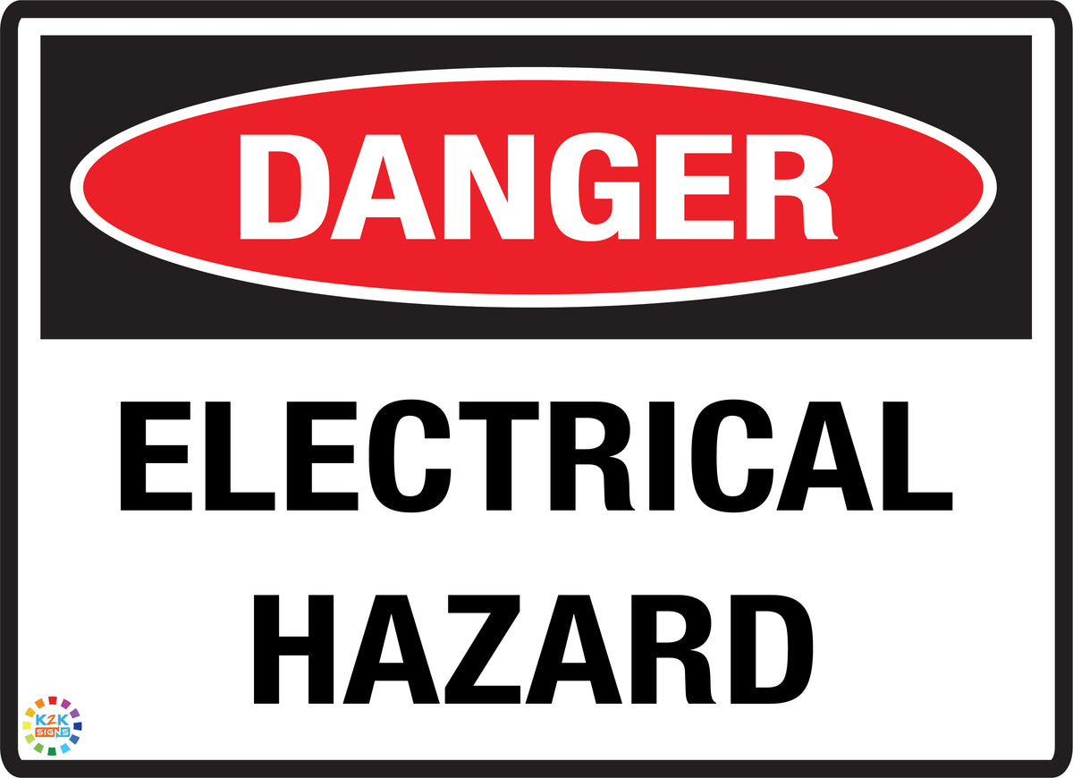 Electrical Hazard Sign 