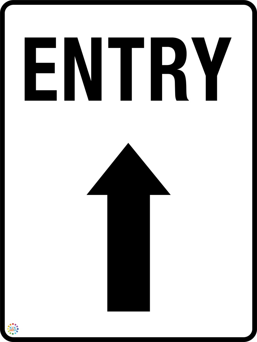 entry-straight-arrow-k2k-signs