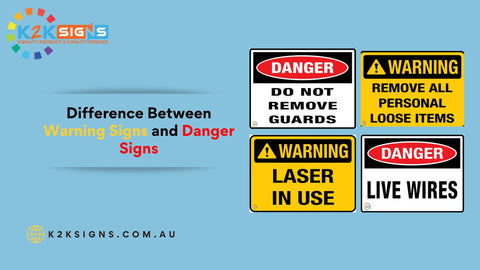 Difference Between Warning Signs and Danger Signs