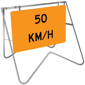 50 KM/H - Swing Stand & Sign 