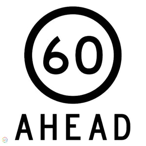 60KM Speed Ahead Sign