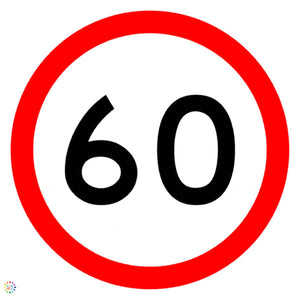 60KM Speed Sign