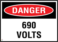 Danger 690 Volts