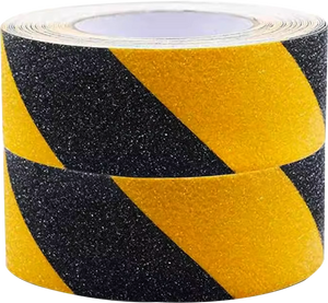 Yellow Black Indoor / Outdoor Anti Slip Floor Tape