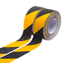 Load image into Gallery viewer, Yellow Black Indoor / Outdoor Anti Slip Floor Tape