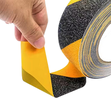 Load image into Gallery viewer, Yellow Black Indoor / Outdoor Anti Slip Floor Tape