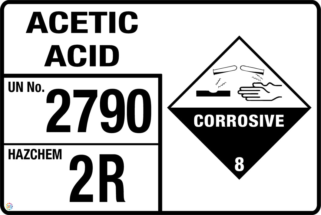 Acetic Acid Signage