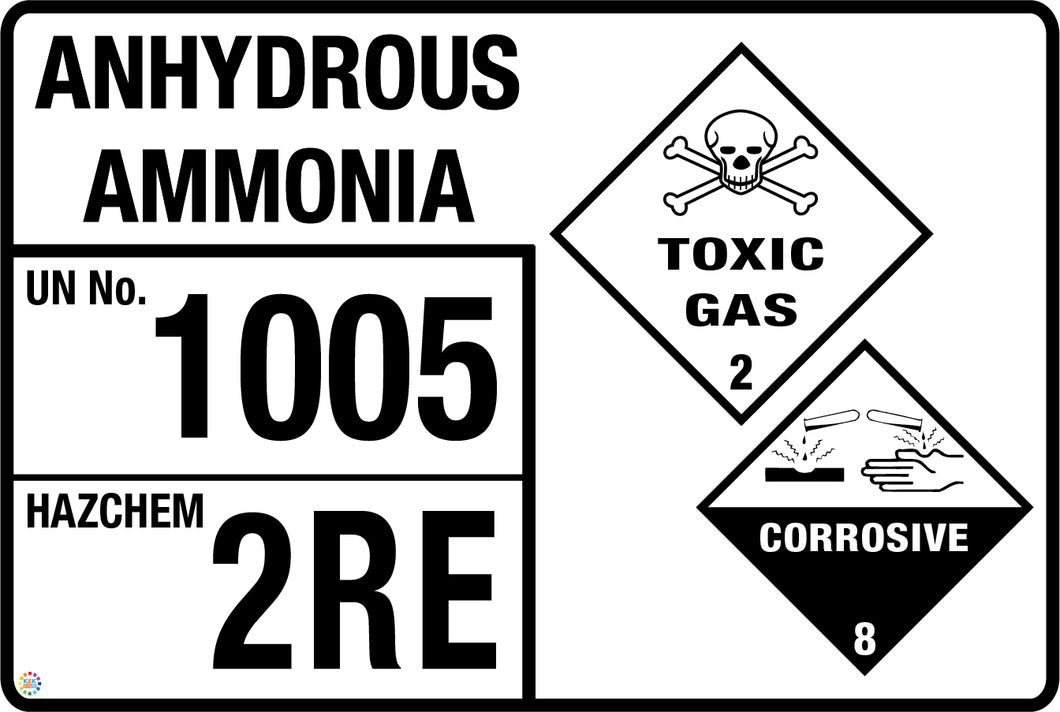 Anhydrous Ammonia Signage