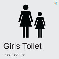 Girls Toilet - Braille and Tactile Sign