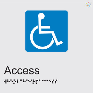 Disabled Access - Braille and Tactile Sign