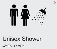 Unisex Shower - Braille and Tactile Sign