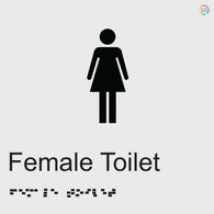 Female Toilet - Braille and Tactile Sign