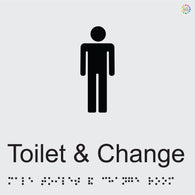 Male Toilet & Chnage - Braille and Tactile Sign