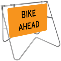 Bike Ahead - Swing Stand & Sign