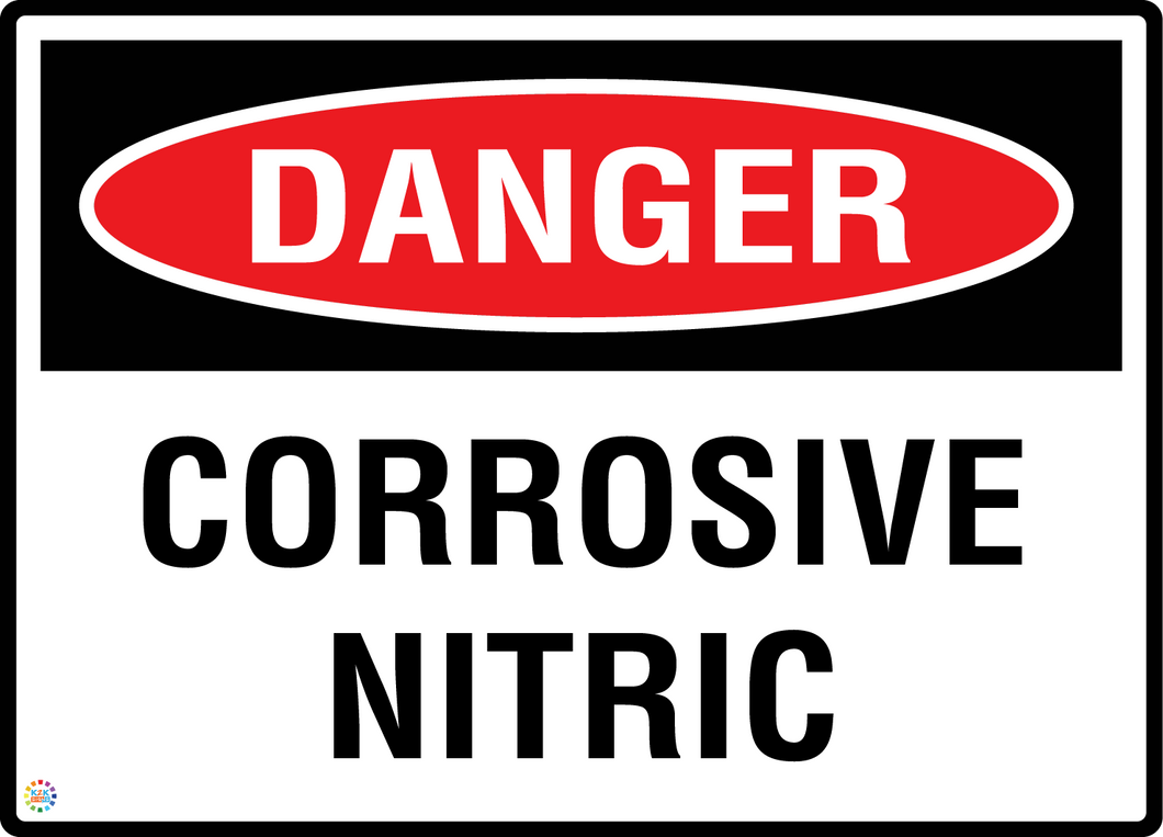 Danger Corrosive Nitric