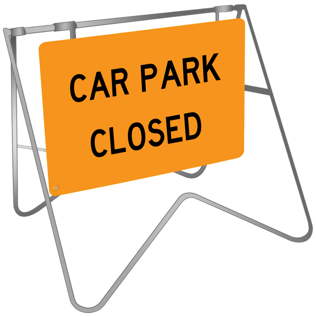 Car Park Closed - Swing Stand & Sign