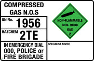 Compressed Gas N.O.S Sign