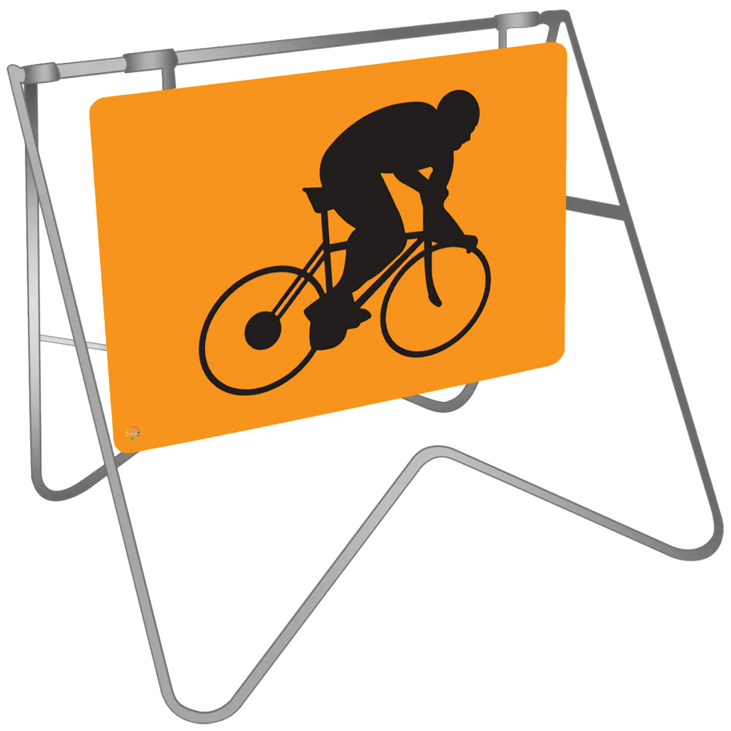 Cyclist Event - Swing Stand & Sign