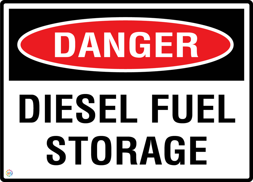 Danger Diesel Fuel Storage