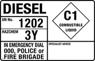 Diesel Combustible Liquid Sign