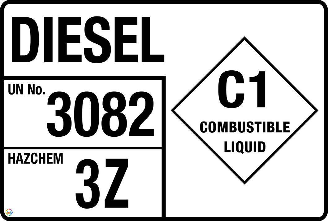 Diesel Combustible Liquid Storage Panel