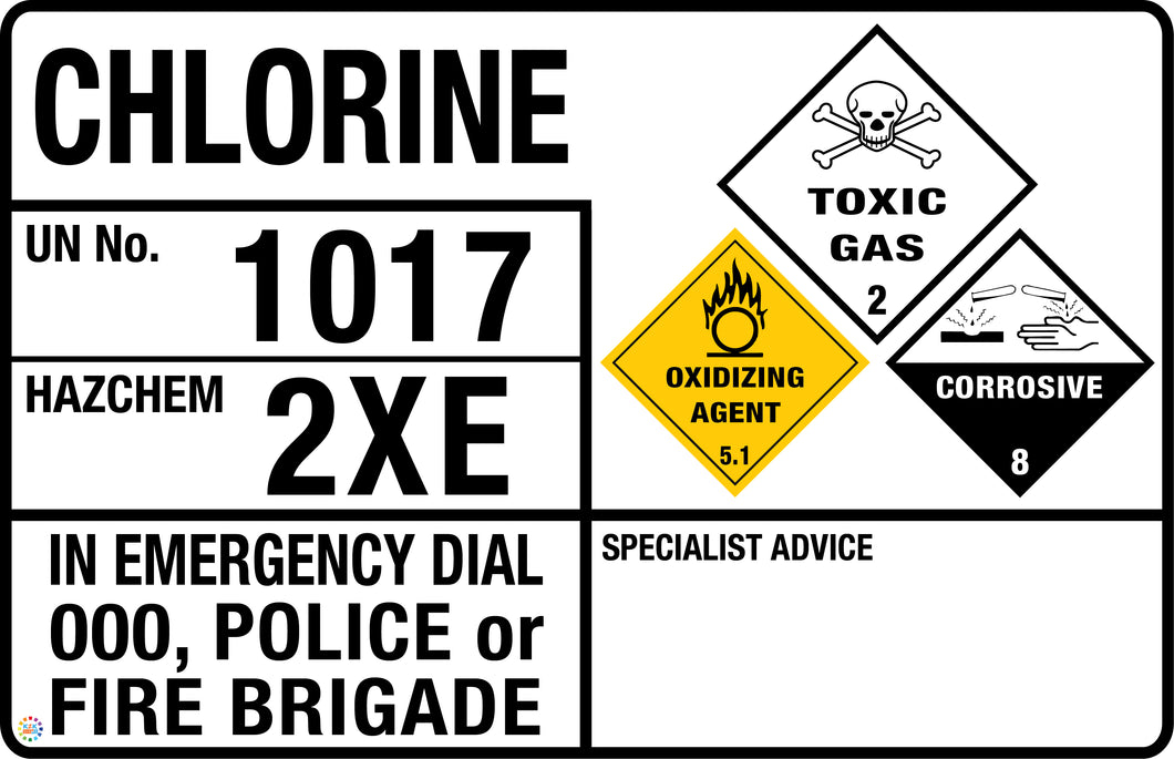 Chlorine (Transport Panel/Sign)