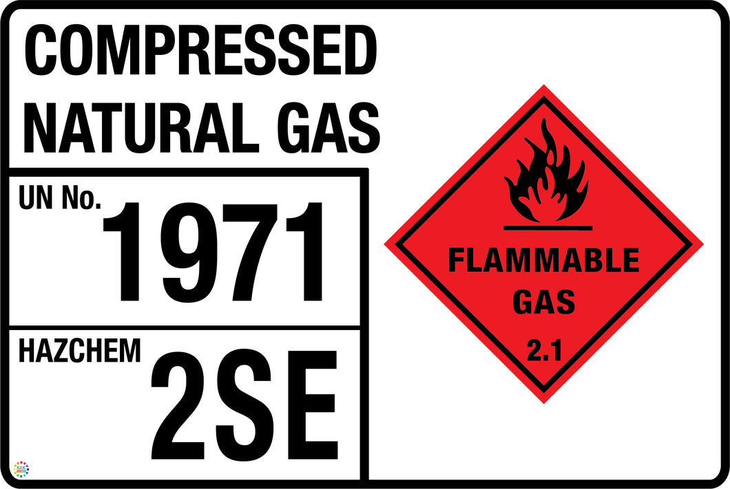 Compressed Natural Gas (Storage Panel/Sign)