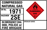 Compressed Natural Gas (Transport Panel/Sign)