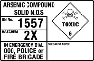 Arsenic Compound Solid N.O.S (Transport Panel/Sign)