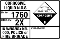 Corrosive Liquid N.O.S (Transport Panel/Sign)