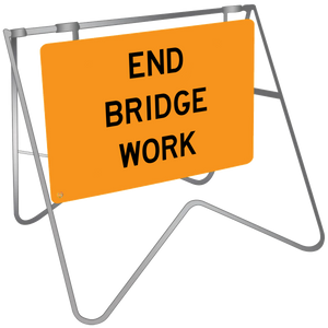 End Bridge Work - Swing Stand & Sign 