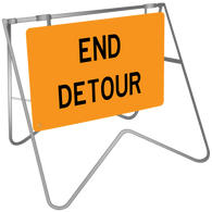 End Detour - Swing Stand & Sign