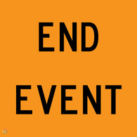 End Event Sign