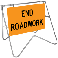 End  Roadwork - Swing Stand & Sign