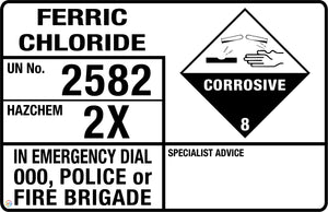 Ferric Chloride Sign