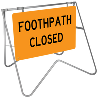 Footpath Closed - Swing Stand & Sign