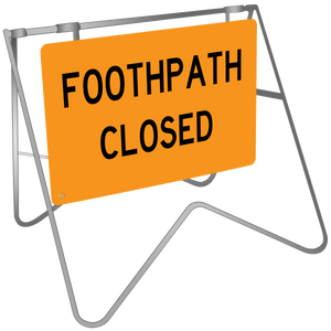 Footpath Closed - Swing Stand & Sign