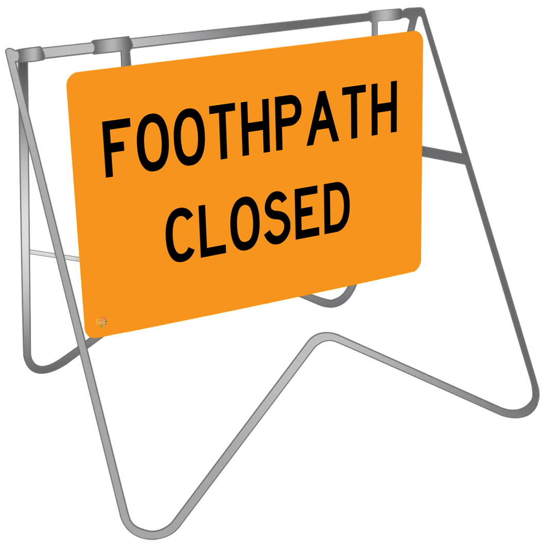 Footpath Closed - Swing Stand & Sign