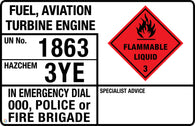 Fuel, Aviation Turbine Engine Sign