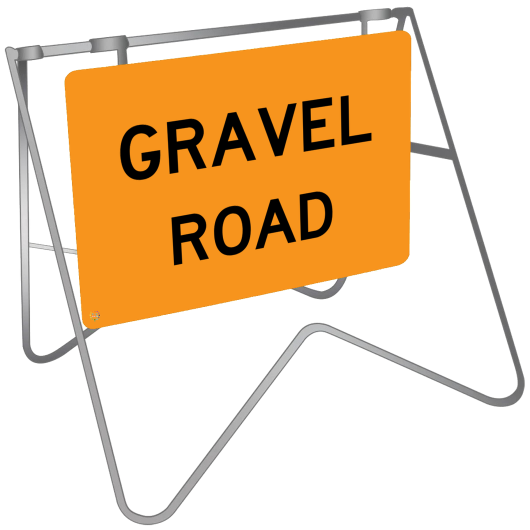 Gravel Road - Swing Stand & Sign