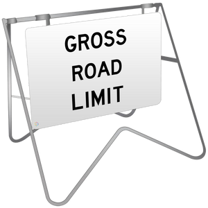 Gross Road Limit - Swing Stand & Sign