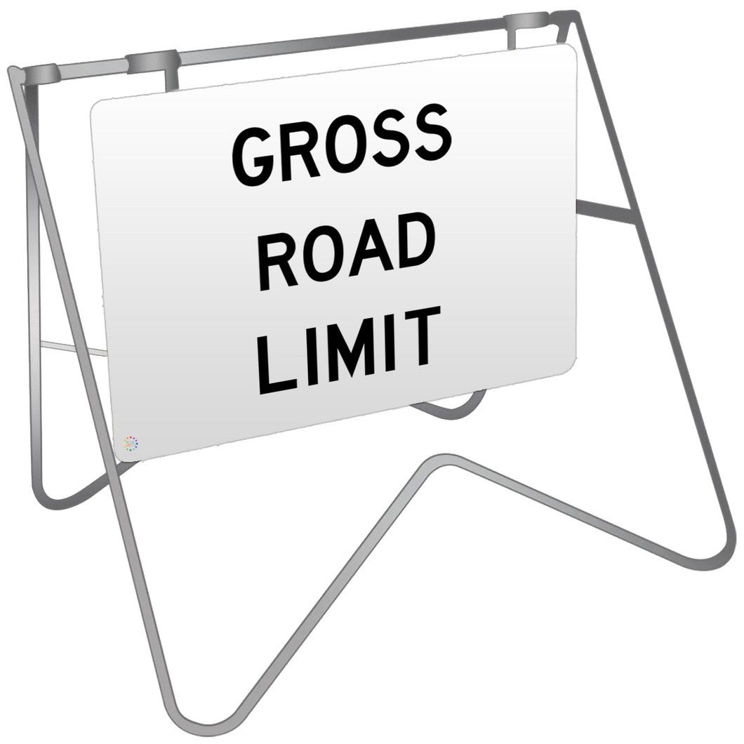 Gross Road Limit - Swing Stand & Sign