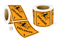 Class 1 Explosive 1 Label Roll