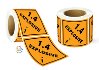 Class 1 Explosive 1 Div 1.4 Label Roll