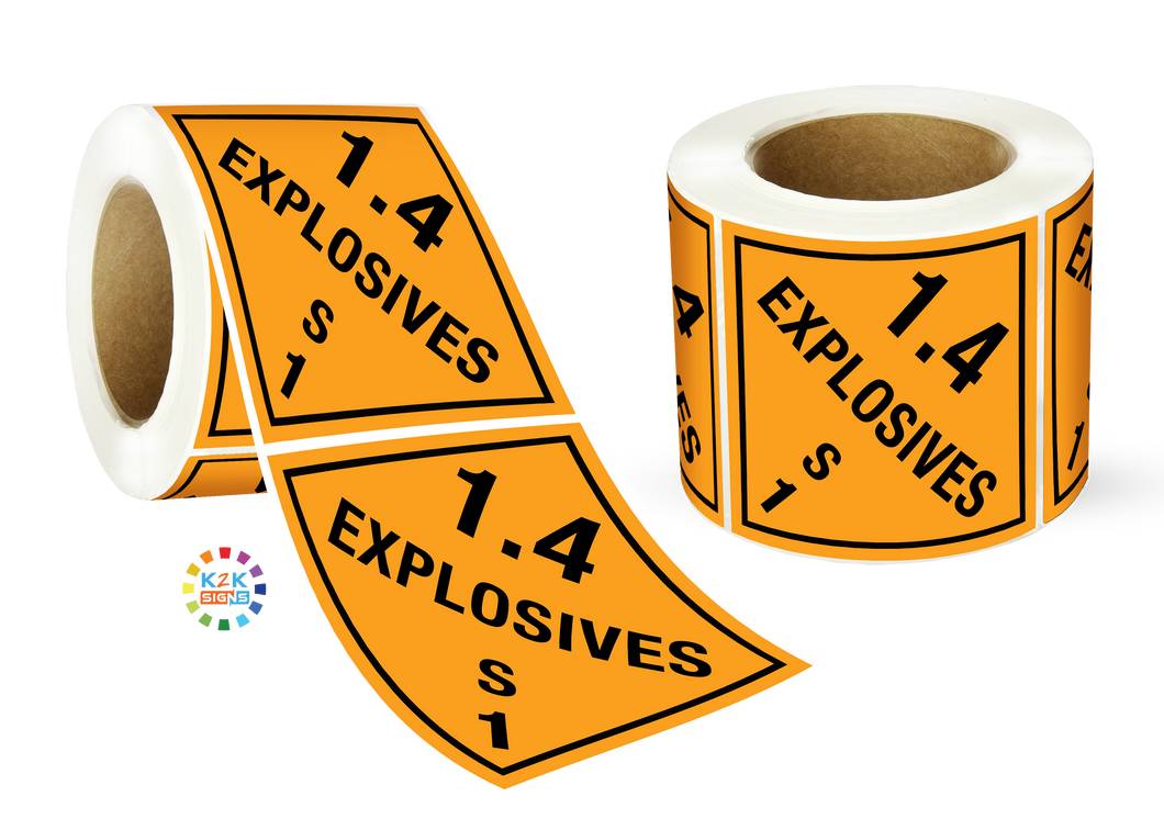 Class 1 Explosive 1.4 S1 Label Roll