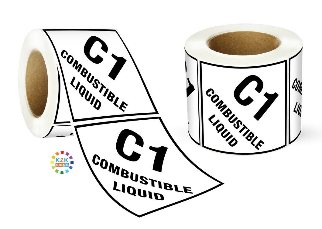 C1 - Combustible Liquid Label Roll