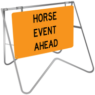 Horse Event Ahead - Swing Stand & Sign