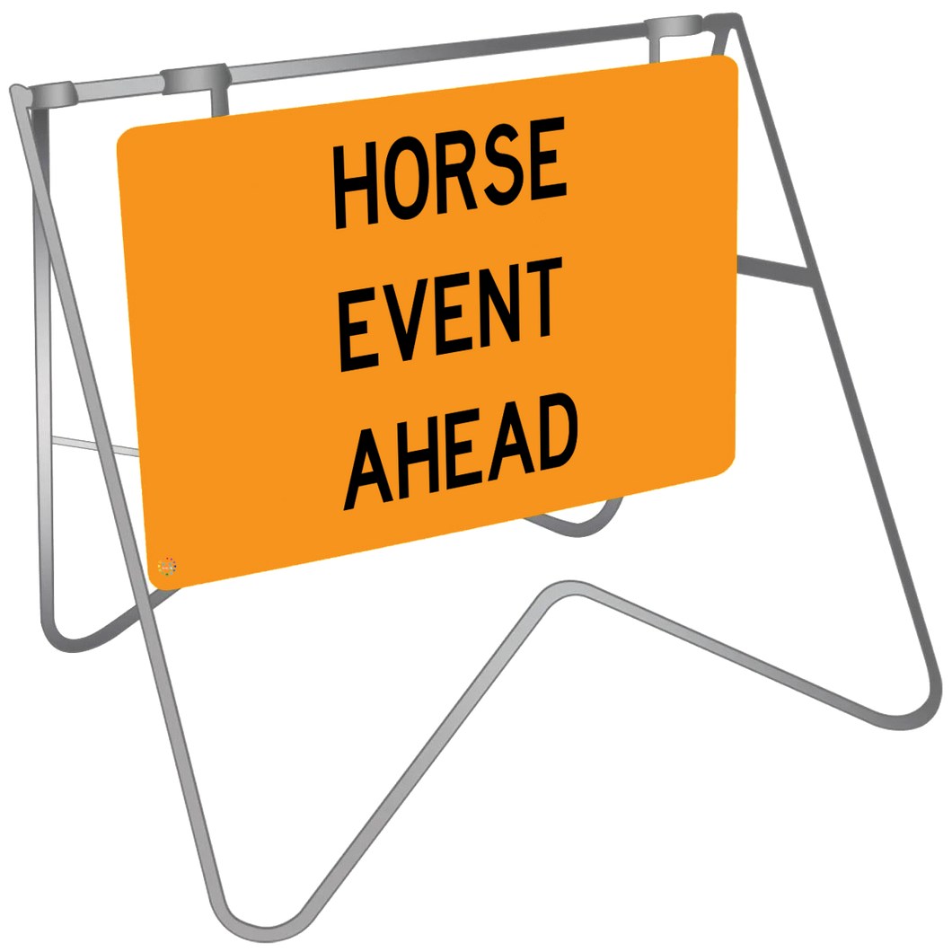 Horse Event Ahead - Swing Stand & Sign