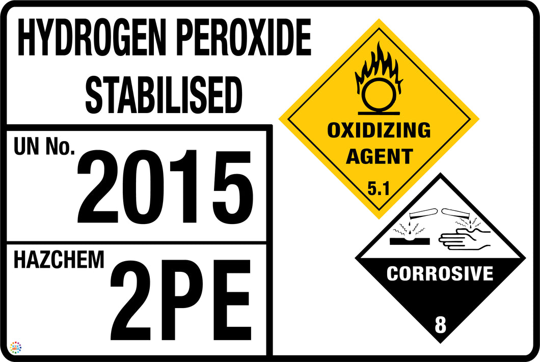 Hydrogen Peroxide Stabilised Signage