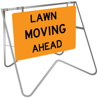 Lawn Moving Ahead - Swing Stand & Sign